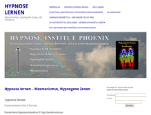 Tablet Screenshot of hypnose-institut-phoenix.de